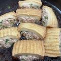 クックDXVVXB☆'s cooksnap of when they made 居酒屋メニュー☆厚揚げの肉詰め.