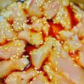 tomitomico's cooksnap of when they made 鰺の刺身をアレンジして、ごま鰺丼.