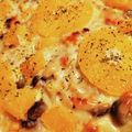 しゃもじふわふわ♡'s cooksnap of when they made 豆腐のみそチーズ焼　　きのこオレンジ風味.