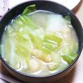 ﾋﾟﾛﾐ♡'s cooksnap of when they made キャベツとお揚げのお味噌汁.