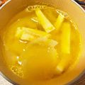 みゅう's cooksnap of when they made かぼちゃと玉ねぎの味噌汁.