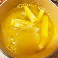 みゅう's cooksnap of when they made かぼちゃと玉ねぎの味噌汁.