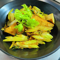 azbjbn's cooksnap of when they made 厚揚げとセロリのカレーポン酢炒め.