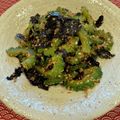パンmama's cooksnap of when they made 【苦味がやみつき】ゴーヤの海苔ごま和え.