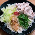 Tsumu's cooksnap of when they made 和風だしの即席梅豚そうめん.