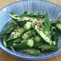 Remtan's cooksnap of when they made オクラのペペロンチーノ.