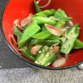 〜みみ〜's cooksnap of when they made オクラと茗荷の塩ごま油和え(ナムル).