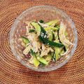 コムギ大好き's cooksnap of when they made むね肉で【茹で鶏とキュウリのごま酢和え】.