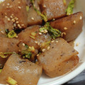 よるおそ's cooksnap of when they made セロリの葉とこんにゃくのゴマ炒め♪.