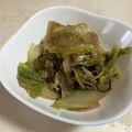 papikun's cooksnap of when they made 白菜と塩昆布の炒め物.