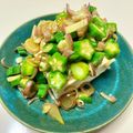 azbjbn's cooksnap of when they made 夏に超便利！　オクラ 茗荷鰹節の醤油タレ.