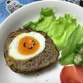 ritz's cooksnap of when they made 簡単裏技！半熟卵のスコッチエッグ☆.