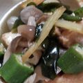 あゆたっくん's cooksnap of when they made 厚揚げとオクラとワカメの煮びたし♬.