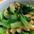 ちーまぐ's cooksnap of when they made 小松菜と油揚げのピリ辛あえ.