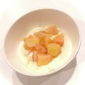悠LOVE航's cooksnap of when they made 桃ヨーグルト♪レモンの酸味が美味！.