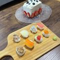 さうリリィ's cooksnap of when they made 1歳の誕生日に！本物そっくり離乳食お寿司.