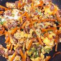 kuuko♪'s cooksnap of when they made 合挽肉の人参しりしり.