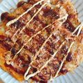 bacha3's cooksnap of when they made 安い！卵不要！キャベツと豚肉お好み焼き☆.