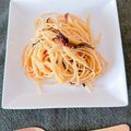 茶太郎ラッシュ･ω･'s cooksnap of when they made あえるだけ✿ 梅と塩昆布のパスタ✿.