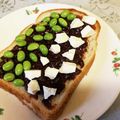 龍青空ママ's cooksnap of when they made 夫考案？我が家のあんクリチトースト.