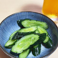 かもち's cooksnap of when they made 夏の定番　きゅうりのわさび漬け.