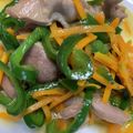 おかわりちょうだい♪'s cooksnap of when they made 【砂肝の鶏ガラ炒め】ぷりっ！野菜しっかり.