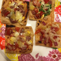 花花里's cooksnap of when they made 油揚げで！！！簡単お揚げピザ♡.
