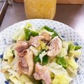 ミアンミアン's cooksnap of when they made 鶏もも肉とキャベツのあっさり塩レモン炒め.