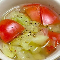 食いしん坊あー's cooksnap of when they made 夏の定番！トマトとレタスのスープ.