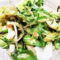 レオウラン's cooksnap of when they made キュウリとオクラと茗荷のウマウマ梅サラダ.