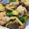 半熟王子's cooksnap of when they made 鶏ムネ肉と茄子のスイチリマヨ炒め.