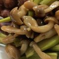 MULA's cooksnap of when they made 焼き鳥用砂肝をリメイク＋アスパラ＋しめじ.