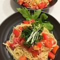 かんかかんか's cooksnap of when they made 和えるだけ！トマトとツナの冷製パスタ.