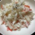 クックH86AFM☆'s cooksnap of when they made 大根とかにかまのサラダ.