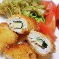 ゆいころままこ's cooksnap of when they made 鶏むね肉で♡大葉香るチーズチキンカツ♡.