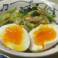 ★なみ☆'s cooksnap of when they made 三つ葉とお揚げと半熟卵の小鉢.