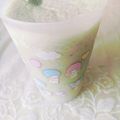 口福さん♪'s cooksnap of when they made 材料5つ♪スタバ風抹茶フラペチーノ.