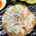 食いしん坊あー's cooksnap of when they made 海老とセロリのオープンサンド♪.