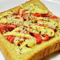 なおミール's cooksnap of when they made 簡単朝食♡かにかまマヨチートースト.