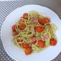 スタイリッシュママ's cooksnap of when they made トマトのジェノベーゼパスタ.