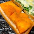 食いしん坊あー's cooksnap of when they made とろ～り甘くてジューシー☆　柿トースト❀.
