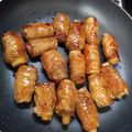 みえちゃん's cooksnap of when they made 節約♡長いもinちくわの豚バラ巻き蒲焼き.
