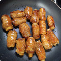 みえちゃん's cooksnap of when they made 節約♡長いもinちくわの豚バラ巻き蒲焼き.