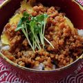 花時計咲いた's cooksnap of when they made 豚ひき肉で♡簡単そぼろご飯♡（二色丼）.