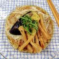 在宅勤務のおじさん's cooksnap of when they made なすと油揚げのぶっかけそうめん.