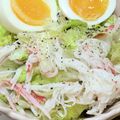 ゆけり３兄弟's cooksnap of when they made レタスとカニカマのナムル風サラダ.