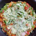 戴きます's cooksnap of when they made ナスと玉ねぎ人参天ぷらのチーズ焼き.