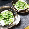 ちぃちゃん31513's cooksnap of when they made もずく酢に長芋オクラ.