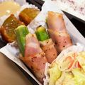 Nya6nya6's cooksnap of when they made レンジでオクラベーコン巻き☆おにぎり弁当.
