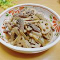 ルパンのかあさん☆彡's cooksnap of when they made 牛肉とれんこんゴボウの煮物.